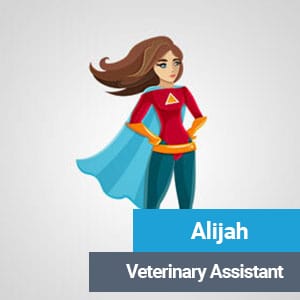 Alija, veterinary team member at Primary Care Animal Hospital in Long Beach, CA