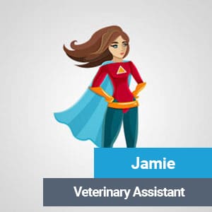 Jamie, veterinary team member at Primary Care Animal Hospital in Long Beach, CA
