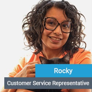 Rocky, veterinary team member at Primary Care Animal Hospital in Long Beach