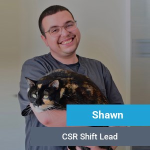 Shawn, veterinary team member at Primary Care Animal Hospital in Long Beach, CA